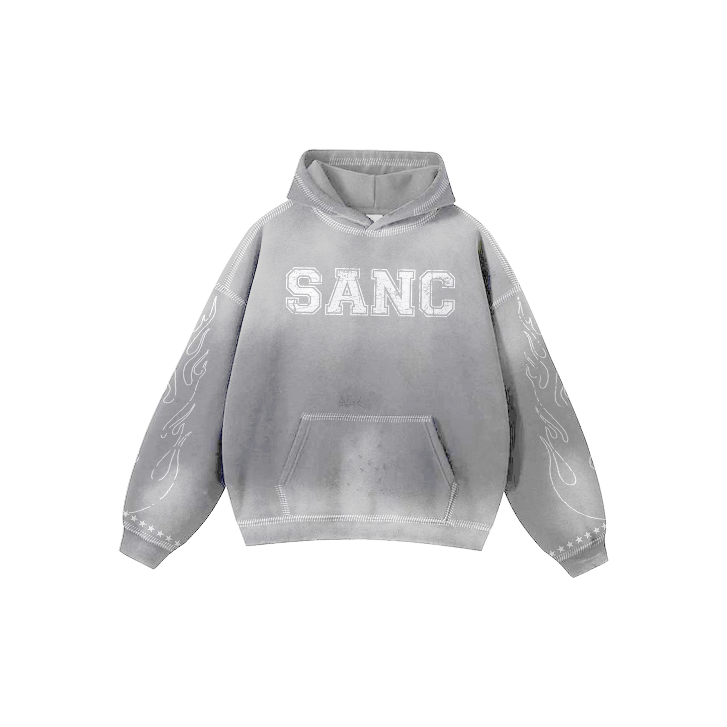 Grey Washed Hoodie