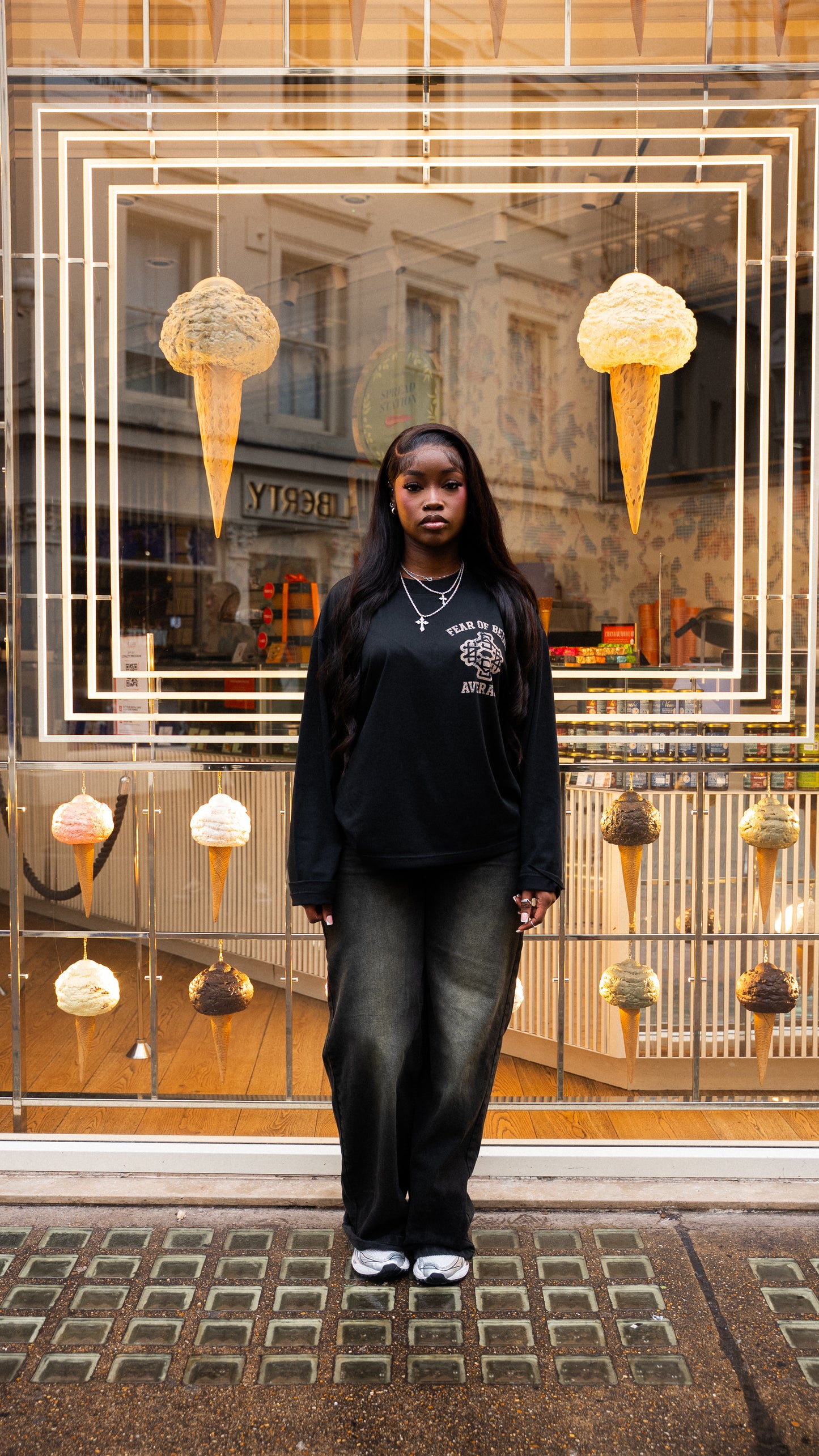 Black Vintage Sand Longsleeve