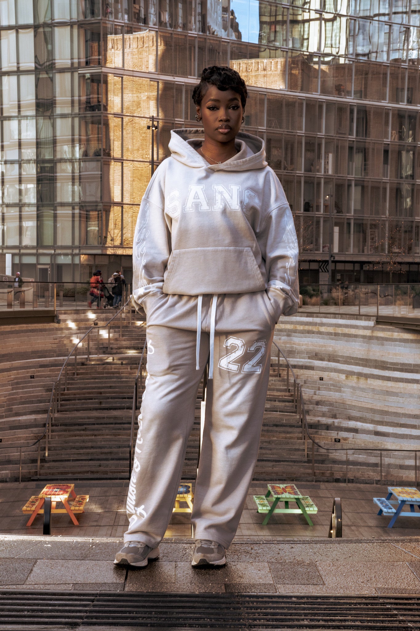 Grey SANC Washed Bottom