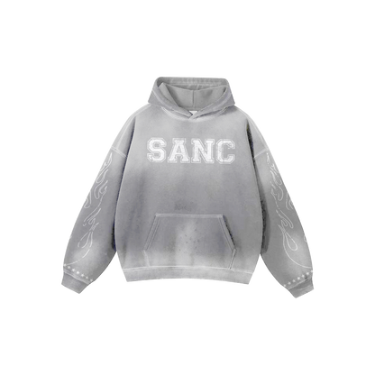 Grey Washed Hoodie