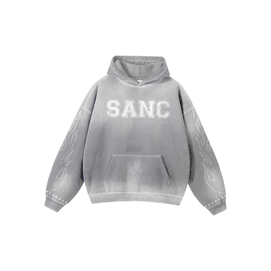 Grey Washed Hoodie